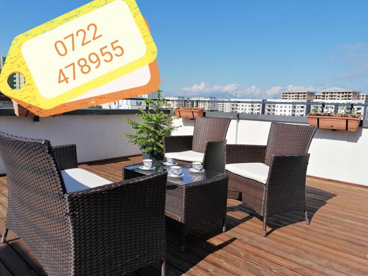 Ama Apartament Cu Terasa 50 Mp & Parcare Брашов Екстериор снимка